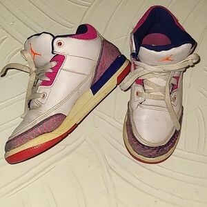 Air Jordan 3 Retro Barely Grape (GS) Kidd Sz 3y Great